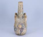 Amphora Austria Vase à cinq cols en céramique émaillée polychrome...