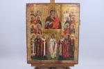 Russie, XIXe siècle.Icône de la cathédrale de la Mère de...