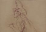 Jules Cheret (1836-1932)
Étude de danseuse

Fusain sur papier chamois
Signé en bas...
