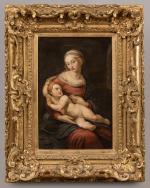 D'après Raphaël (1483-1520), copie du XIXe siècle Vierge à l'EnfantToile...