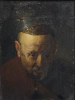 dans le goût de Rembrandt Portrait d'homme âgéPanneau.Haut. 23 Larg....