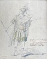 Philibert-Louis Debucourt (Paris, 1755-1832)
"Alcibiade"

Etude de costume pour M. Lainé.

Aquarelle, crayon...