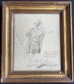 Philibert-Louis Debucourt (Paris, 1755-1832)
"Alcibiade"

Etude de costume pour M. Lainé.

Aquarelle, crayon...