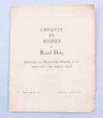 Raoul Dufy (1877-1953) Croquis de mode. Soierie de Bianchini-Férier et...