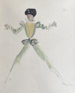 Leonor Fini (Buenos-Aires, 1908-1996, Aubervilliers)Couple de danseursProjets de costumes pour...