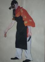 Nathalie Gontcharova (Toula, 1881-1962, Paris)
Projet de costume l'Homme masqué à...