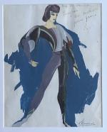 Georges Meunier
"Le page du chevalier"

Projet de costume pour le ballet...