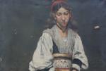 Antonio de La Gandara (Franco-espagnol, 1861-1917) 
Espagnole recueillie

Huile sur toile....