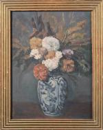 École Moderne
Bouquet de fleurs

Toile.

Haut. 71,5, Larg. 54,5 cm.

Provenance : ancienne...