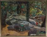 Jean Micas (né en 1906) "Vallée de Chevreuse"Huile sur toile.Signée...
