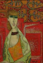 Gabriel Zendel (Français, 1906-1992)Portrait de femme Toile.Signée en bas à...