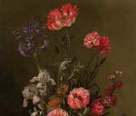 Jacques Samuel Bernard (Français, 1615-1687)Fleurs coupées dans un vase de...