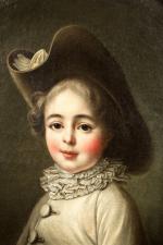 École française vers 1760atelier de François Hubert Drouais (Français, 1727-1775)Portrait...