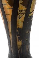 Daum à NancyGrand vase balustre, c. 1910en verre multicouche orange...
