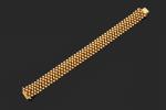Bracelet articulé en or jaune 750 millièmes, les maillons à...