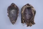 Côte d'Ivoire, milieu du XXème siècle.Un masque de baoulé et...