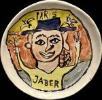 Jaber (Tunisien, 1938-2021), Jaber El Mahjoub, ditParis Jaber, 2019	Céramique	Diam. 30...