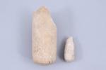 Égypte, Basse Epoque (664-332 av. J.-C.) Deux alabastres et une...