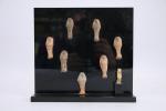 Égypte, Troisième période intermédiaire (1200-712 av. J.-C.)Sept petites statuettes funéraires...