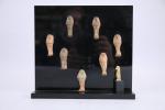 Égypte, Troisième période intermédiaire (1200-712 av. J.-C.)Sept petites statuettes funéraires...