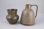 Proche-Orient, XIXe siècle
Pot à décor incrusté

le récipient à panse tronconique...