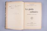 GASTRONOMIE : ESCOFFIER, Auguste (1846-1935) Le guide culinaire. Aide-mémoire de...