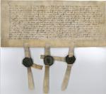 CHARTE MÉDIÉVALE ALLEMANDE, XVe SIÈCLE ?Charte manuscrite écrite en allemand,...