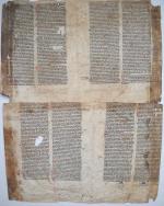 [Religion] PARCHEMINS, 13e AU 16e SIÈCLERéunion dextraits et de fragments...