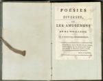 [Eure-et-Loir - Littérature ] JOSEPH ROUGEDEMONTANT (1740-1825)Poésies diverses, ou les...