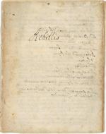 [Littérature - Théâtre] MANUSCRIT INÉDIT, ATTRIBUÉ À GABRIEL GILBERT (V.1620-V.1680)...