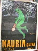 [Affiches publicitaires]LEONETTO CAPPIELLO (1875-1942)2 affiches :« Maurin Quina / Le Puy »....