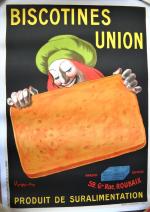 [Affiches publicitaires]LEONETTO CAPPIELLO (1875-1942) 2 affiches« Biscotines Union / Produit de...