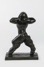 Ulysse Gemignani (Français, 1906-1973)
Eole 

Bronze à patine noire. 
Signé sur...