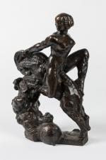 Henri Albert Lagriffoul (Français, 1907-1981)
"La sorcière"

Bronze à patine brune.
Signé sur...