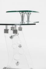 Eda Concept
Bureau 

à double plateau en verre de forme libre....