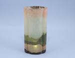 Legras 
Vase quadrilobé 

en verre multicouche à décor dégagé à...