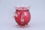 Dans le goût d'Auguste Jean (1830-1890)
Vase 

en verre soufflé coloré...