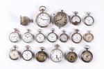18 montres diverses dont :

- Régulateur de chemin de fer,...