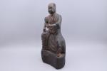Chine - XIXe siècle
Statuette de moine 

en bois à patine...