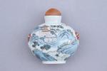 Chine - XIXe s. 
Flacon tabatière de forme balustre 

en...