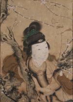 Chine - XVIIIe s. 
Jeune femme

Fragment de peinture sur soie.

Haut....