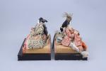 Japon - XXe siècle
Deux poupées pour le hina matsuri représentant...