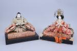 Japon - XXe siècle
Deux poupées pour le hina matsuri représentant...