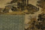 Japon - Époque Meiji (1868-1912)
Velours rasé à décor de paysage...
