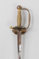 Epée d’officier modèle 1816

Fusée à l’imitation du filigrane, dorée. Monture...