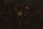 Pieter van Bloemen, dit le Stendardo (Anvers, 1657-1720)
Choc de cavalerie

Toile.

Haut....