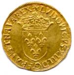 LOUIS XIII   (1610-1643)Écu de France couronné. Soleil initial....