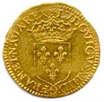LOUIS XIII   (1610-1643)Écu de France couronné. Soleil initial....