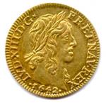LOUIS XIII   (1610-1643)Tête virile et  laurée du...
