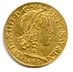 LOUIS XIV  (1643-1715)Tête laurée du roi enfant, avec la...